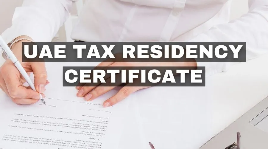 uae ministry of finance tax residency certificate